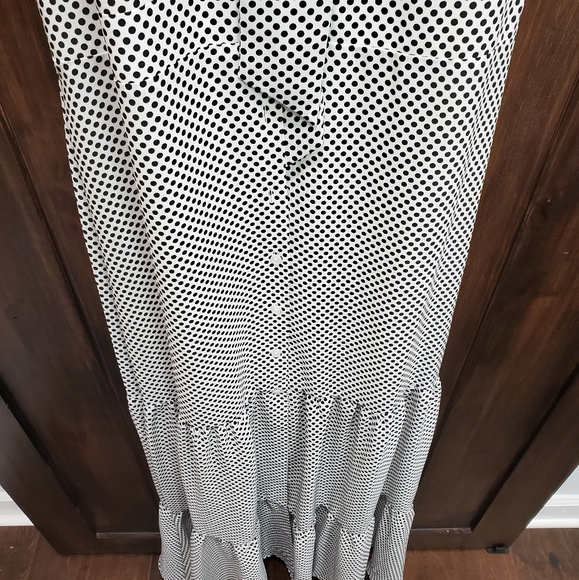 Express Polka Dot Long Dress - Picture 3 of 6